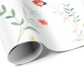 Liebe Bug Niedlich Summer Garden Geschenkpapier (Rolleneckpunkt)