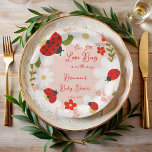 Liebe Bug niedliche Ladybug Babydusche mit Monogra Pappteller<br><div class="desc">Liebe bug niedliche Ladybug Babydusche mit Monogramm Papiervorlage Teller,  ladybug Baby Dusche personalisierte PapierTeller,  Rot-Rosa Babydusche personalisierte Tischdekoration,  Baby-Mädchen-Duschpapier Teller,  weiße Molkereien und rote Ladybugs Baby Dusche personalisiert Papier Teller,  Sommer Garten-Babydusche gedruckt</div>