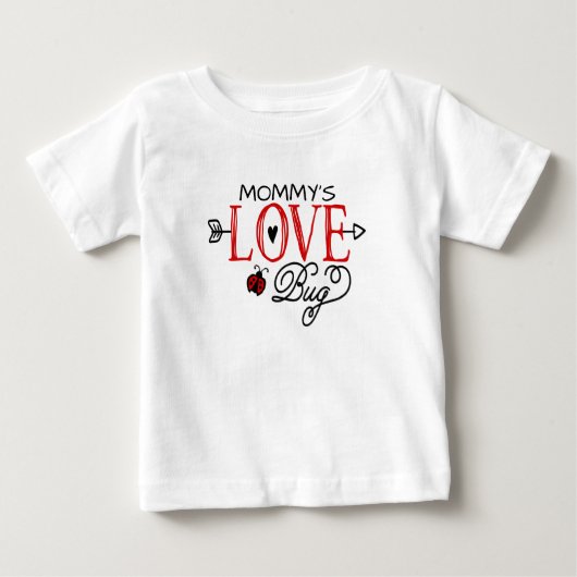 "Liebe Bug" Personalisiert - Kinder / Baby T-shirt (Vorderseite)