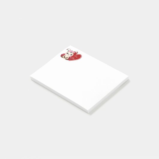 Liebe Bug Post-it Klebezettel (angewinkelt)