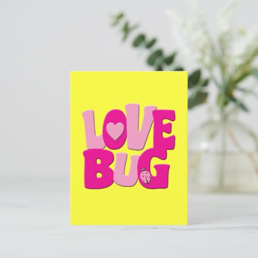 LIEBE BUG POSTKARTE (Stehend Vorderseite)