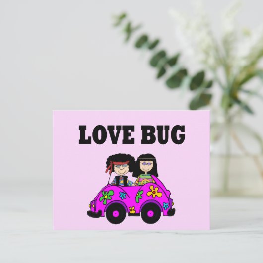 Liebe Bug Postkarte (Stehend Vorderseite)