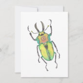 Liebe Bug Rainbow Stag Käfer Mitteilungskarte (Vorderseite)