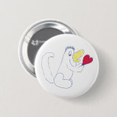 Liebe Bug Round Abzeichen Button (Vorne & Hinten)