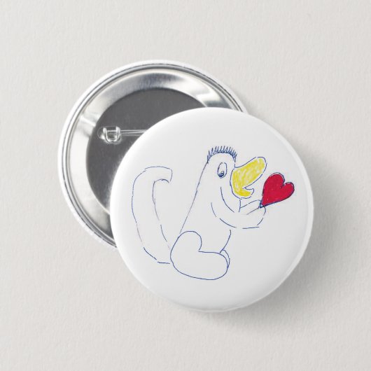 Liebe Bug Round Abzeichen Button (Vorne & Hinten)