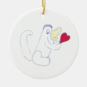 Liebe Bug Round Ornament