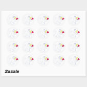 Liebe Bug Round Sticker (Blatt)
