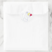 Liebe Bug Round Sticker (Tasche)