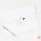 Liebe Bug Round Sticker (Umschlag)