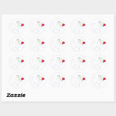 Liebe Bug Round Stickers (Blatt)