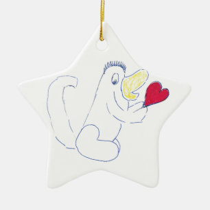 Liebe Bug Star Keramik Weihnachtsfeier Ornament