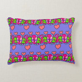 Liebe Bug Stripe Dekokissen