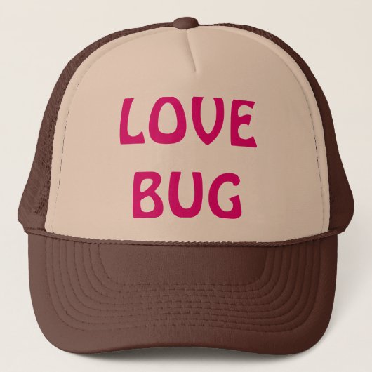 Liebe Bug Trucker Hat Truckerkappe (Vorderseite)