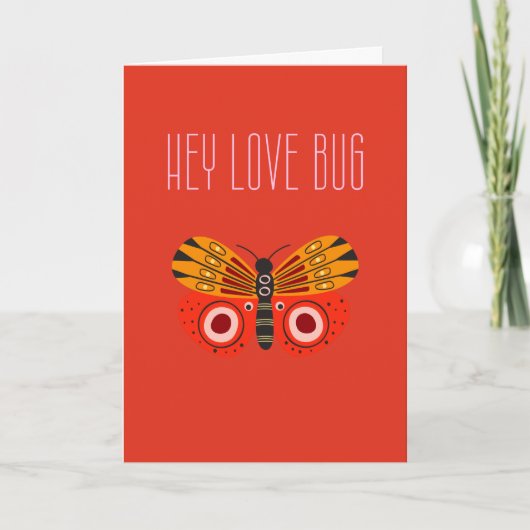 Liebe Bug Valentine's Day Card (Vorderseite)