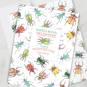 Liebe Bug Valentine's Day Card Feiertagskarte