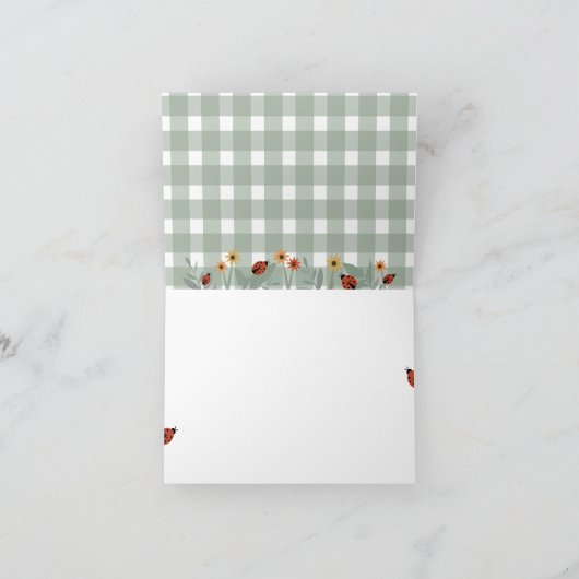 Liebe Bug Vielen Dank Hinweise Dankeskarte (Innenseite)