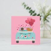 Liebe Bug Wedding Announcement Custom Save the Dat Date (Stehend Vorderseite)