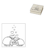 Liebe Bugs mit Herz Gummistempel (Stempel)