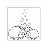 Liebe Bugs mit Herz Gummistempel (Prägung)