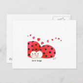 Liebe Bugs Postkarte (Vorne/Hinten)