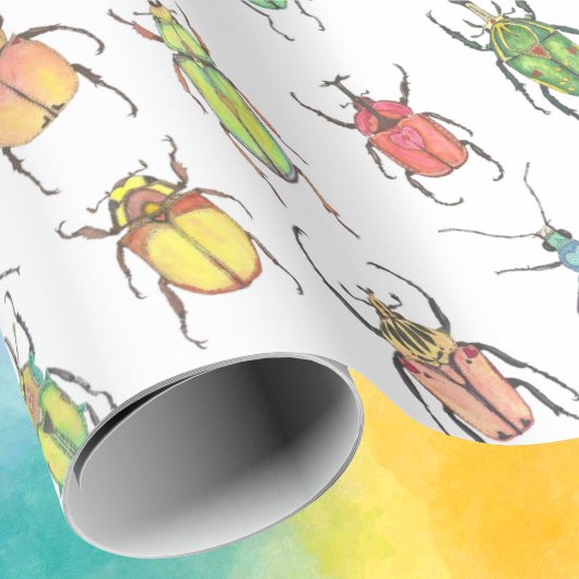 Liebe Bugs Valentine Käfer Farbenfrohe Spaß Geschenkpapier