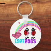 Liebe bugs Valentinstag Schlüsselanhänger (Vorderseite)