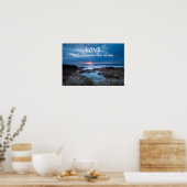 Liebe Builds Bridges Poster (Küche)