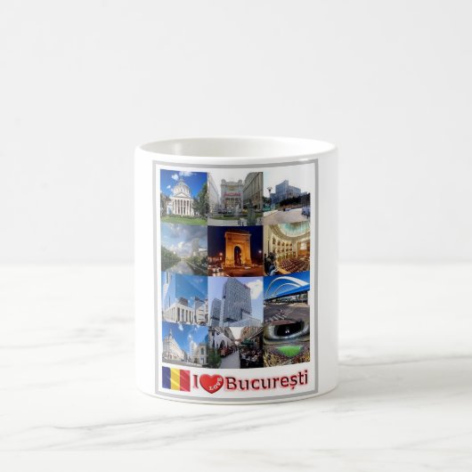 Liebe Bukarest I - Rumänien - Kaffeetasse (Mittel)