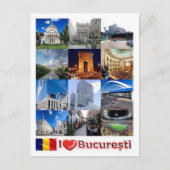 Liebe Bukarest I - Rumänien - Postkarte (Vorderseite)