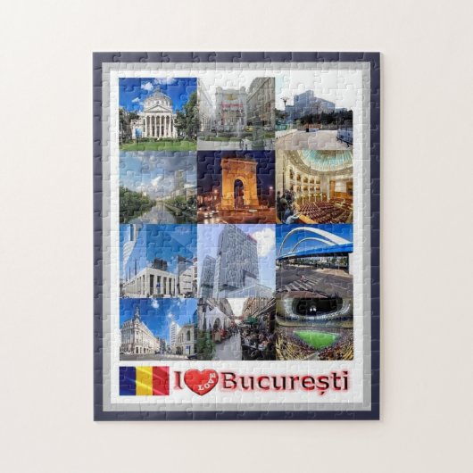 Liebe Bukarest I - Rumänien - Puzzle (Vertikal)