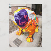 Liebe Bulldogge Postkarte (Vorderseite)