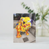 Liebe Bulldogge Postkarte (Stehend Vorderseite)