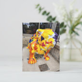 Liebe Bulldogge Postkarte (Stehend Vorderseite)