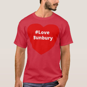 Liebe Bunbury Hashtag Herz T-Shirt