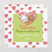 Liebe Bunnies Feiertagskarte (Vorne/Hinten)