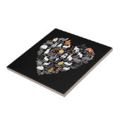 Liebe Bunnies Funny Rabbit Heart Fliese (Seite)