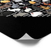 Liebe Bunnies Funny Rabbit Heart Poster (Ecke)