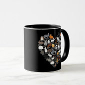 Liebe Bunnies Funny Rabbit Heart Tasse (VorderseiteRechts)