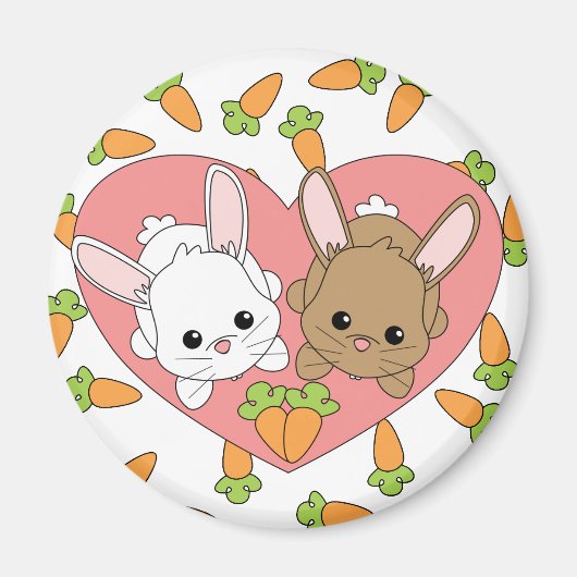 Liebe Bunnies Magnet (Vorne)