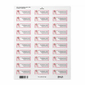 Liebe Bunnies Valentine's Day Address Labels d5 (Vorne)