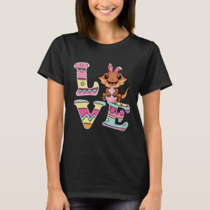 Liebe Bunny Bartded Dragon Eggs Jagd Happy Easte T-Shirt