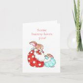 Liebe Bunny Card Karte (Vorderseite)