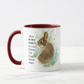 Liebe BUNNY RABBITS so viel Spaß Ich Zitat Tasse (Links)