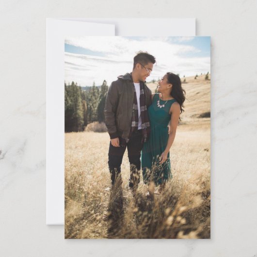 Liebe Burgund Save The Date (Rückseite)