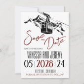 Liebe Burgund Save The Date (Vorderseite)