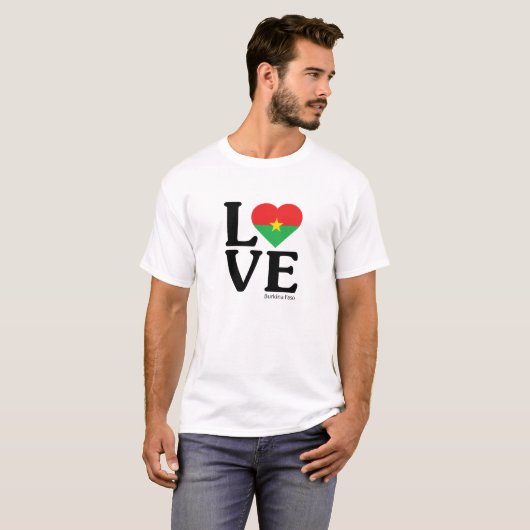 Liebe Burkina Faso T-Shirt (Vorne ganz)