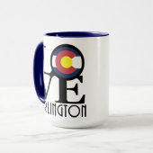 LIEBE Burlington Colorado 15oz Tasse (Vorderseite Links)