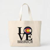 LIEBE Burlington Colorado Jumbo Stoffbeutel (Vorne)