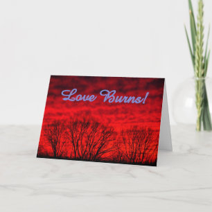 Liebe Burns Valentintagskarte Feiertagskarte