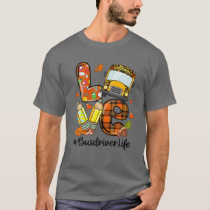 LIEBE Bus Leopard Busfahrer Lebenslauf Funny Thank T-Shirt